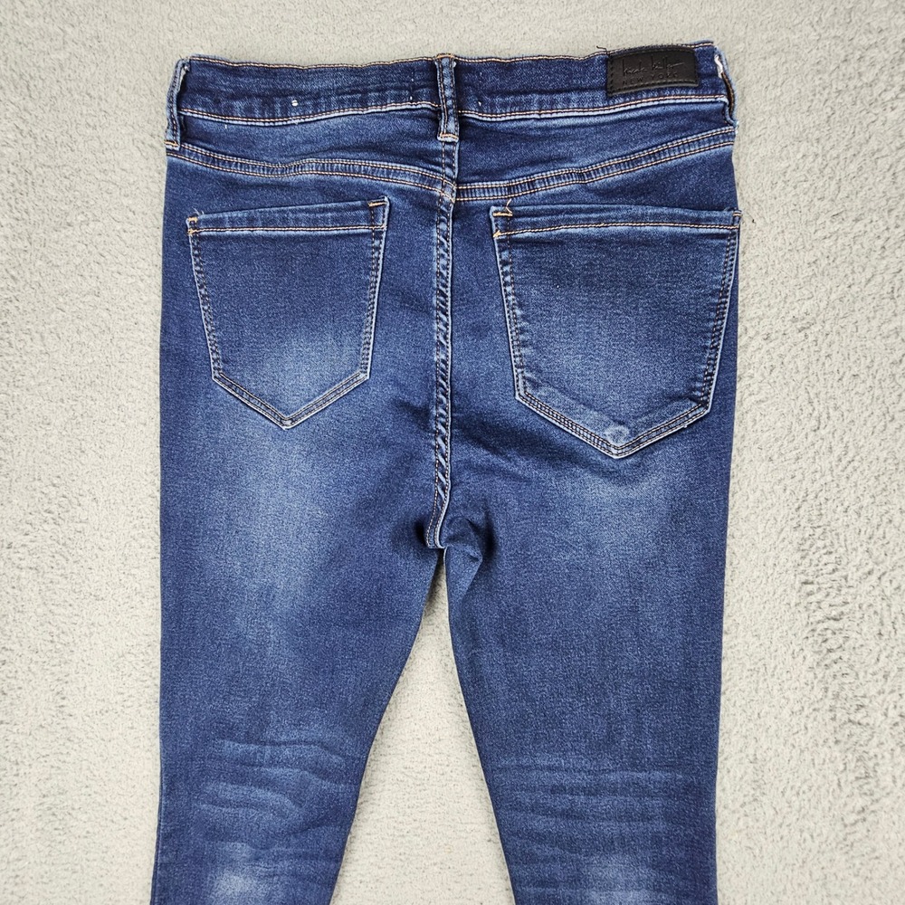 Nicole Miller SOHO Jeans Women 8 Blue High Rise Ankle Skinny Dark Wash Stretch - Picture 3 of 8